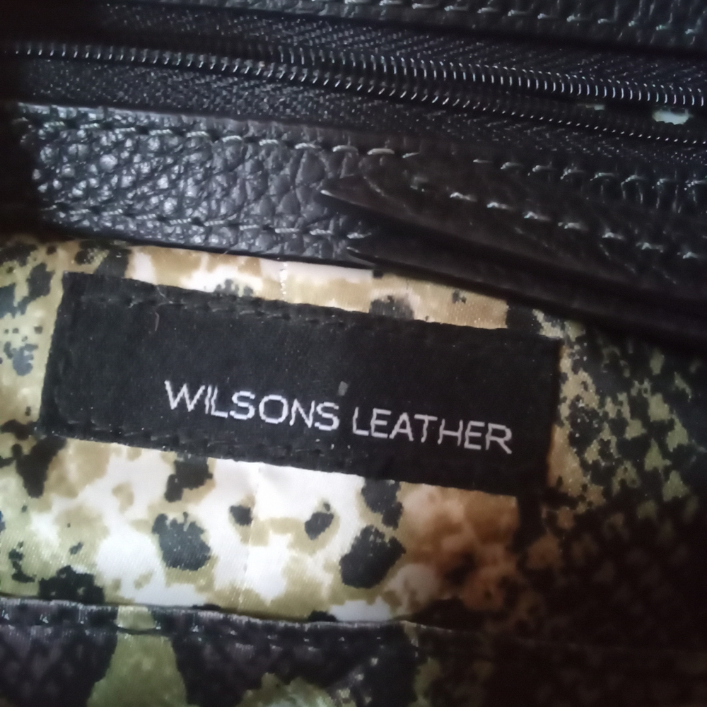 Wilsons Leather Black Shoulder Bag